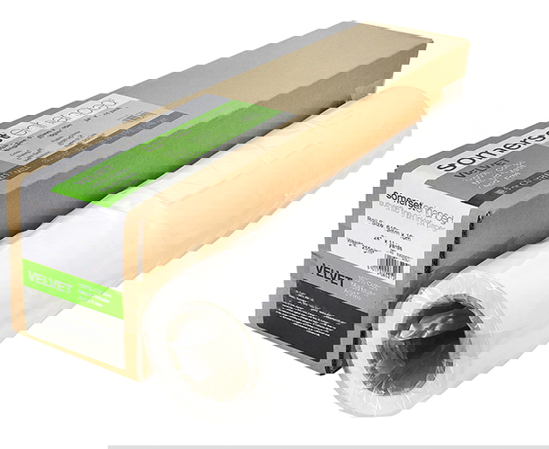 Somerset Enhanced VELVET Inkjet Printer Paper 255gsm 610mm x 10m roll